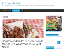 Tablet Screenshot of entreedallas.com
